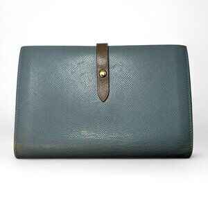 CELINE Grained Calfskin Large Multifunction Bi-Fold Wallet